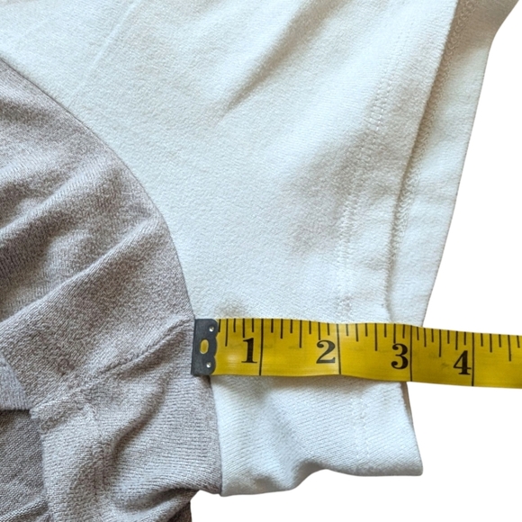 Z Supply Opposites Attract Shorts Lounge Bone Taupe Elastic Waist Women Large - Picture 10 of 13